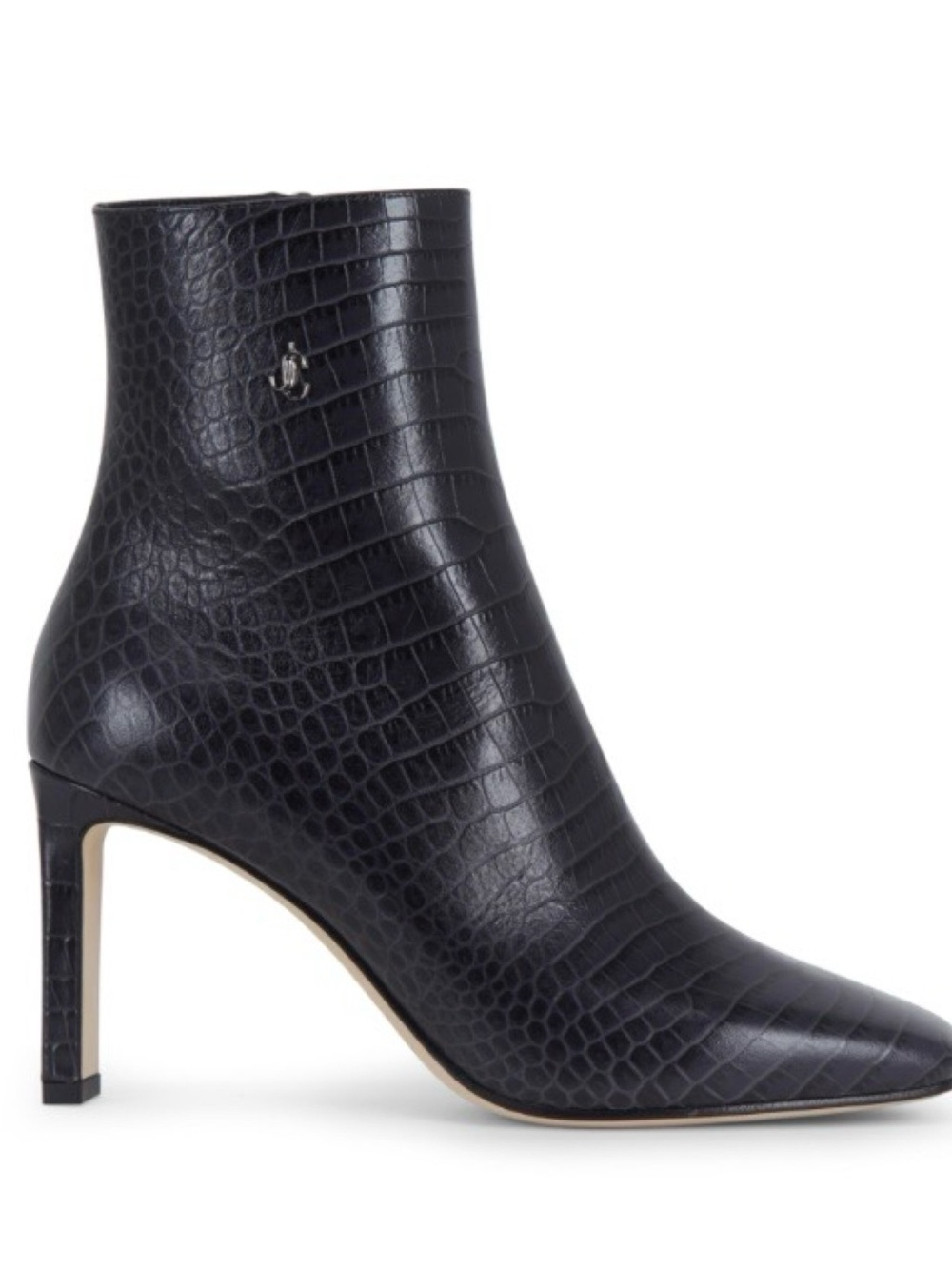 Jimmy Choo Minori Croc Embossed Snakeskin Leather Ankle Boots 36